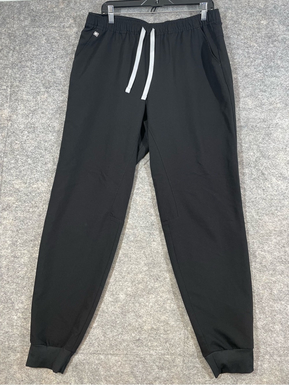 FIGS Technical Collection Large Tall Black Elastic Waist Jogger Pants Healthcare